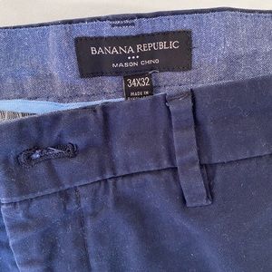 Men’s Navy Banana Republic Mason Chinos
